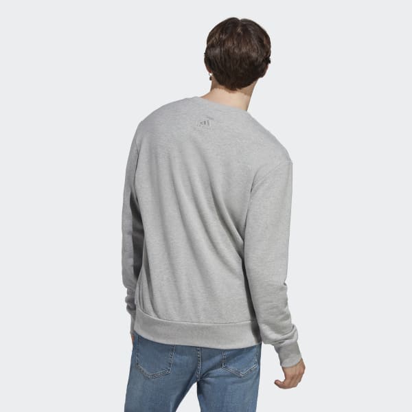 Grey Essentials French Terry Big Logo Sweatshirt