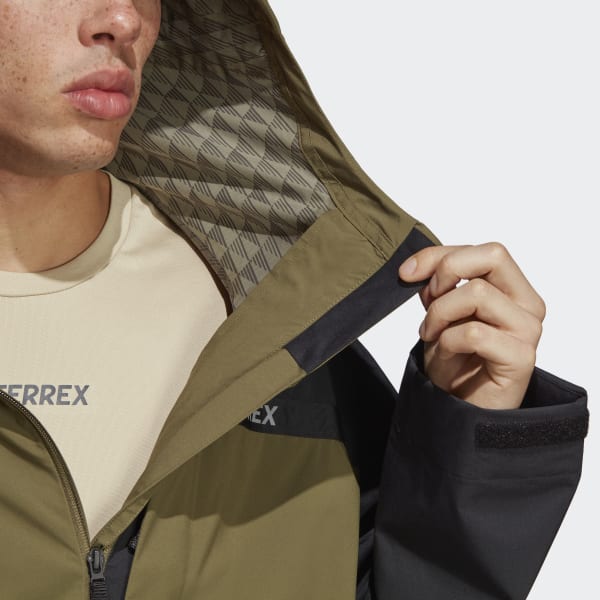 Vert Veste de pluie 2,5 couches Terrex Multi RAIN.RDY