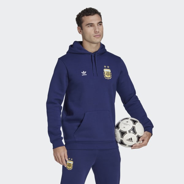 Blue Argentina Essentials Trefoil Hoodie