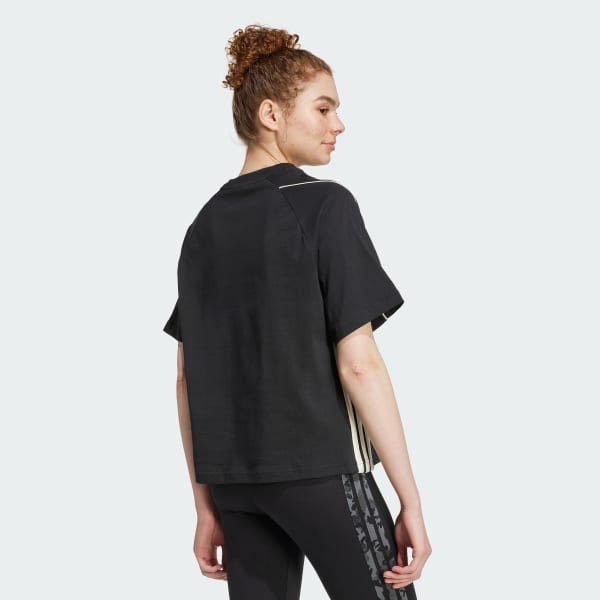 Black Stadium 3-Stripes Tee