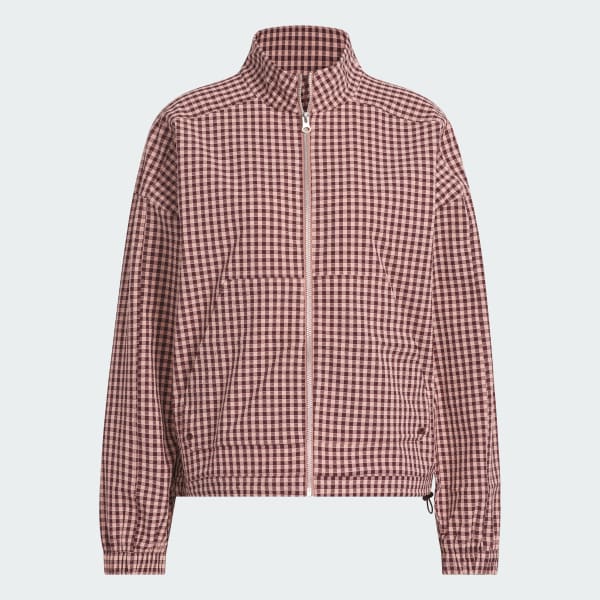 Burgundy Ultimate365 Gingham Jacket