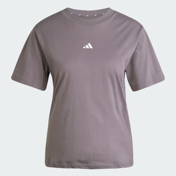 Grey Essentials Small Logo Cotton Tee