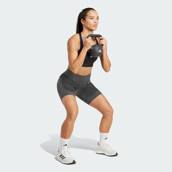 Cinza Shorts Legging Bolso 7-Inch Optime Essentials