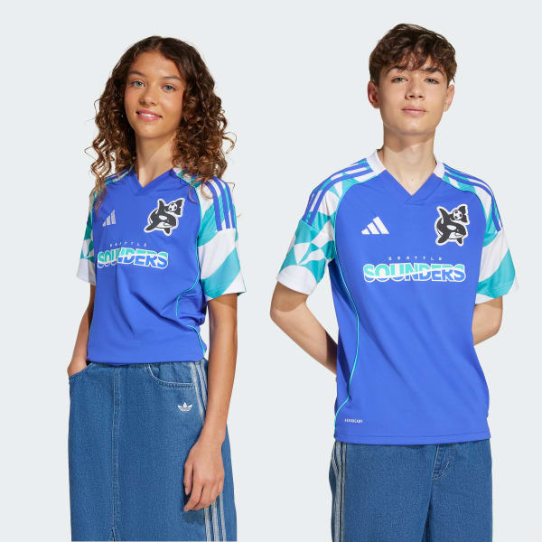 【adidas】SEATTLE バスケットボール ユニフォーム adidas Seattle Sounders FC 2025 Archive Youth Jersey - Blue