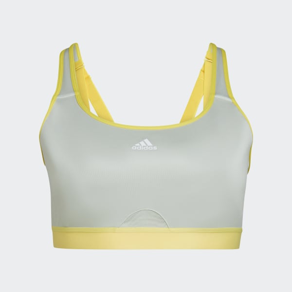 Verde Sutiã de Sustentação Elevada adidas TLRD (Plus Size) RU349