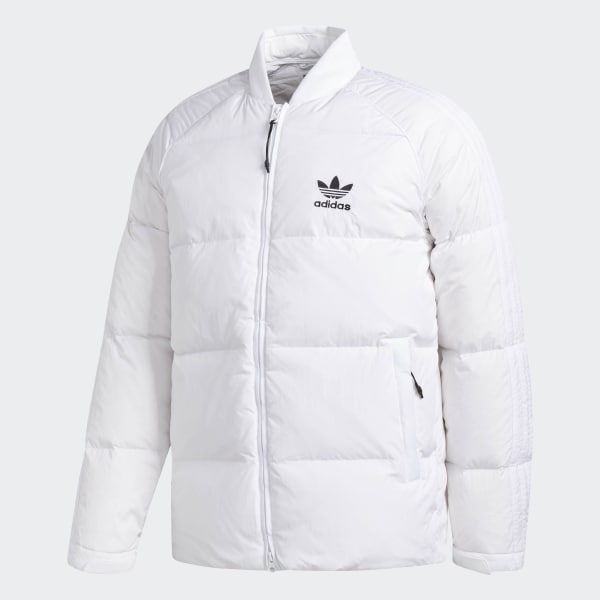 adidas white down jacket
