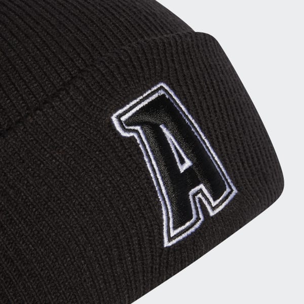 Black 2-Color Logo Beanie
