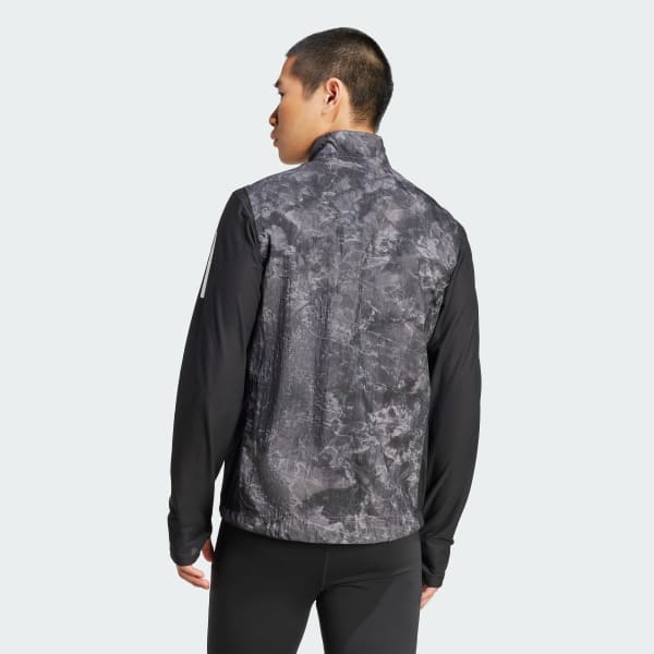Grey Own The Run Spray Dye Vest