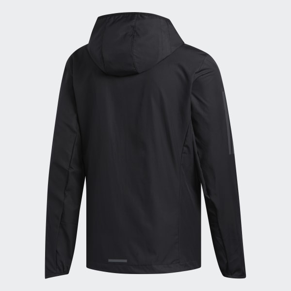 adidas Own the Run Hooded Wind Jacket - Black | FL6964 | $70 - adidas US
