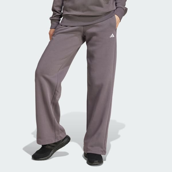 Grey Essentials Small Logo Feel Cozy Open-Hem Pants