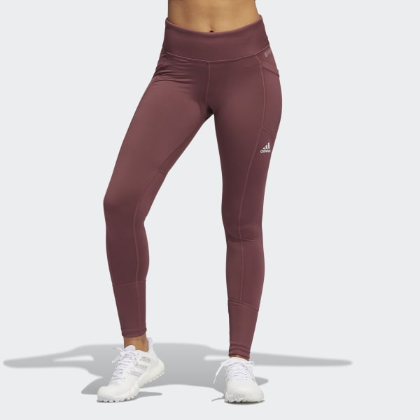 adidas COLD.RDY Leggings - Burgundy, Women's Golf