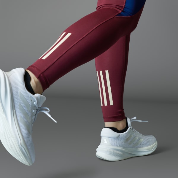 Bordeaux Leggings Own The Run Colorblock Full-Length
