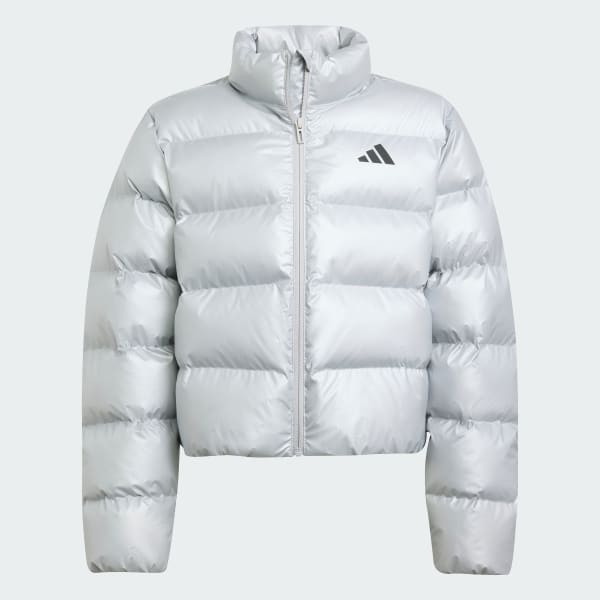 Silber Kunstdaunen Glam Kids Jacke