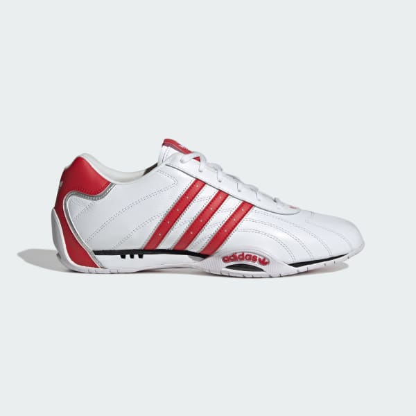 White Adi Racer Lo Shoes
