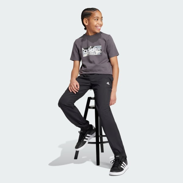 Svart Woven Tracksuit Bottoms