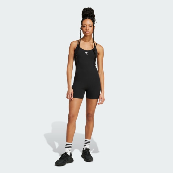 Black Essentials Rib Bodysuit