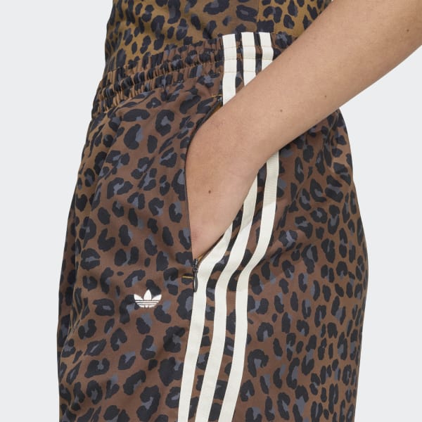 adidas Leopard Firebird Oversized Track Pants - Multicolor | Free