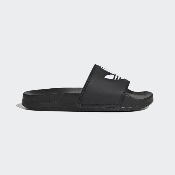 adidas adilette slides black and white