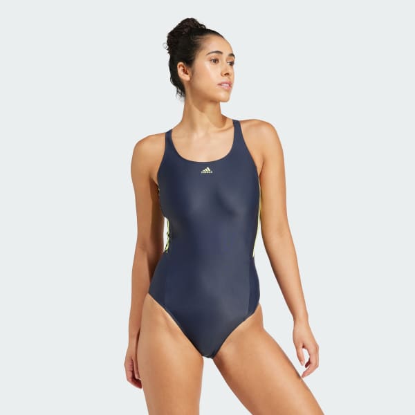 Niebieski Mid 3-Stripes Swimsuit