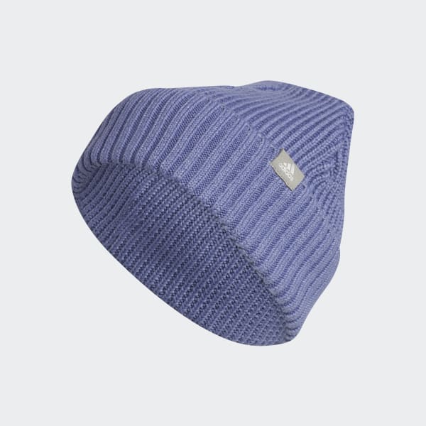 adidas Fashioned Fold Beanie Purple Women s Training adidas US