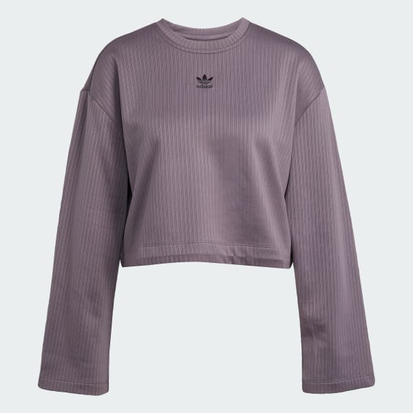 สีเทา เสื้อแขนยาว Essentials Winterized Wide Rib