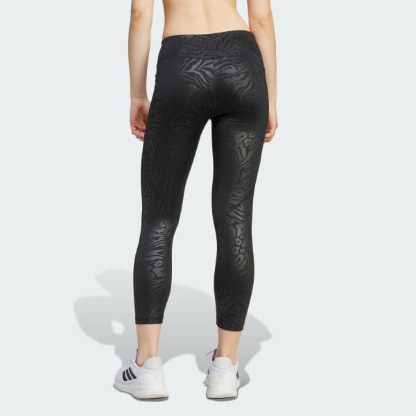 Black All Sports Optimé Animal Print Leggings
