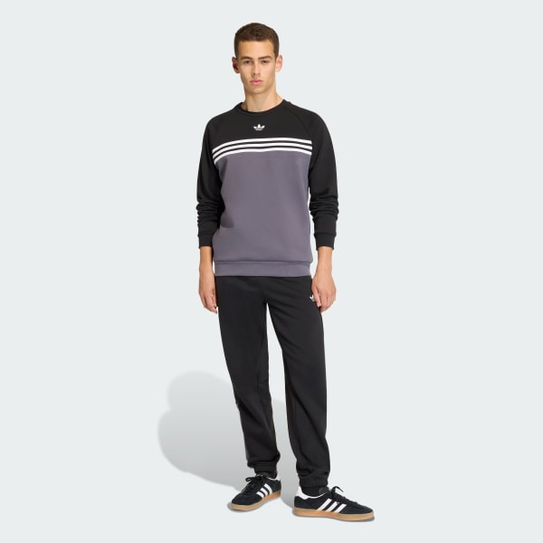 Grijs CHEST STRIPES SWEATSHIRT