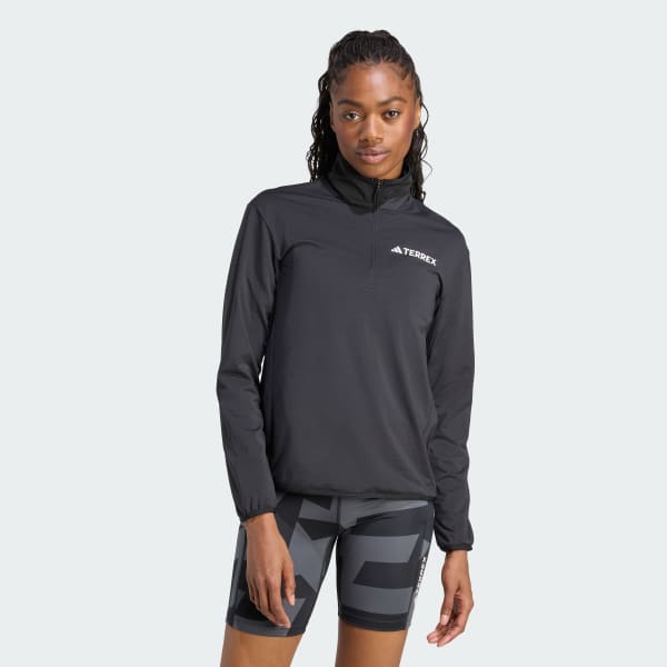 Negro Chaqueta Técnica de Felpa con Medio Cierre Multiuso CLIMAWARM Terrex