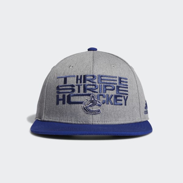 Adidas Vancouver Canucks Three Stripe Hockey Snapback Cap