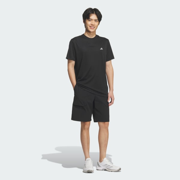 ブラック クルーネック 半袖シャツ