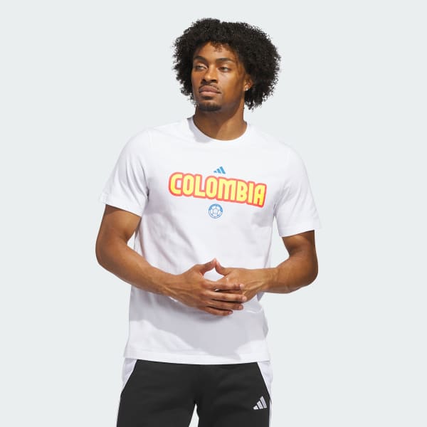 CCKWI adidas World Cup 26 Colombia Home Graphic Tee - White | Free