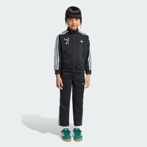 Black ADIDAS DISNEY FIREBIRD TRACKSUIT