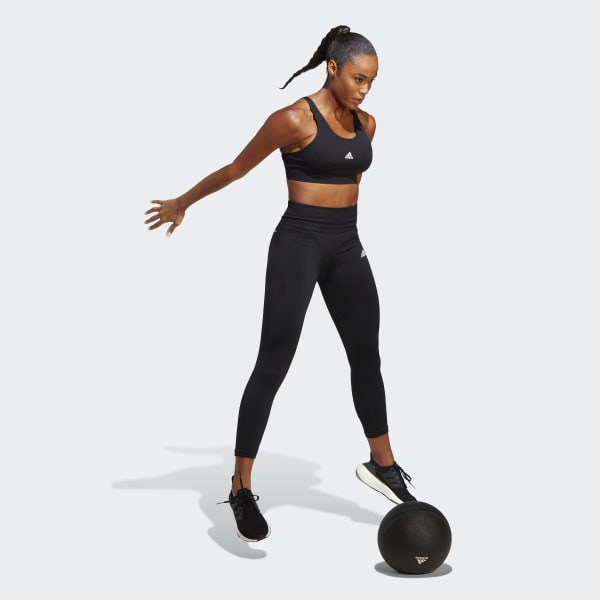 Black AEROKNIT Training Medium-Support Bra