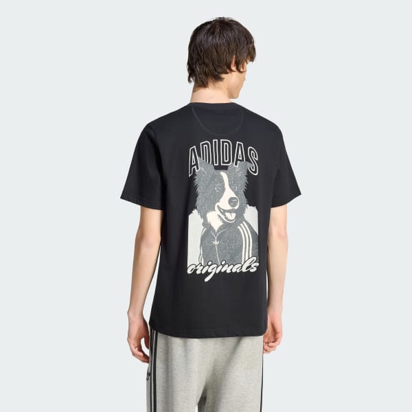 Black DOG GRAPHIC TEE