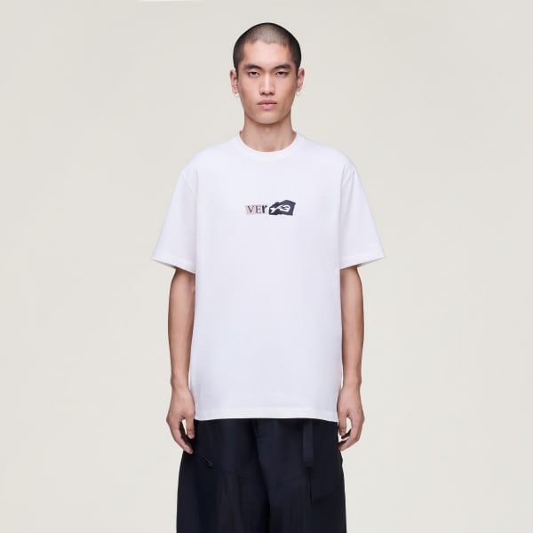 adidas Y-3 GFX SHORT SLEEVE T-Shirt - White | adidas UK