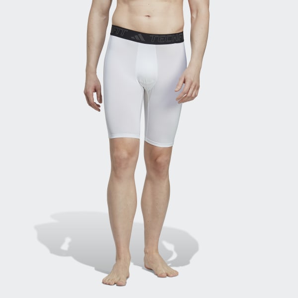 JUMP USA Men White Rapid Dry-Fit Solid Training Short Tights