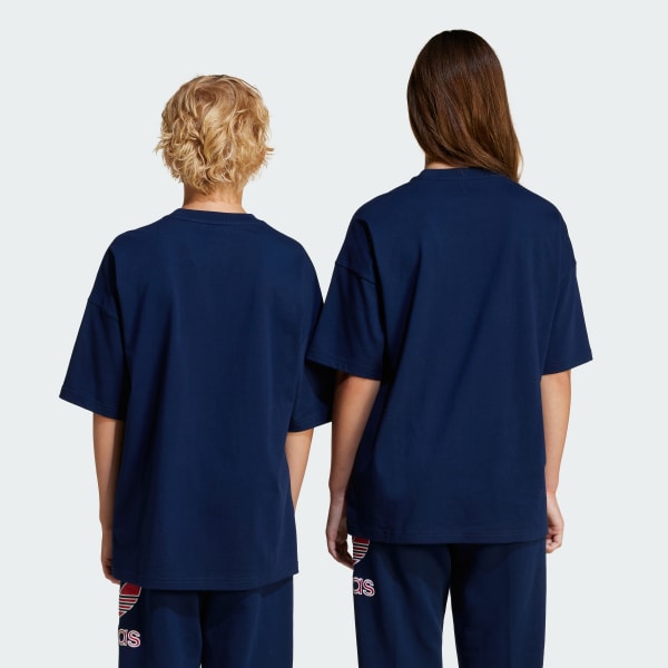 Bleu T-shirt Trèfle Oversize