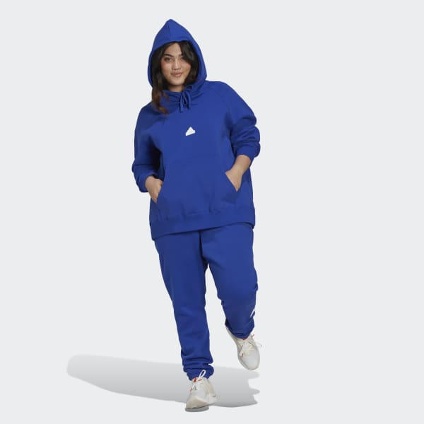 Bla Oversize Hooded Genser (store størrelser) UG639