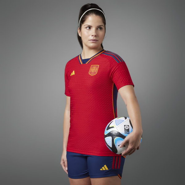 adidas Spain Women's Team 22 Home Authentic Jersey - Red