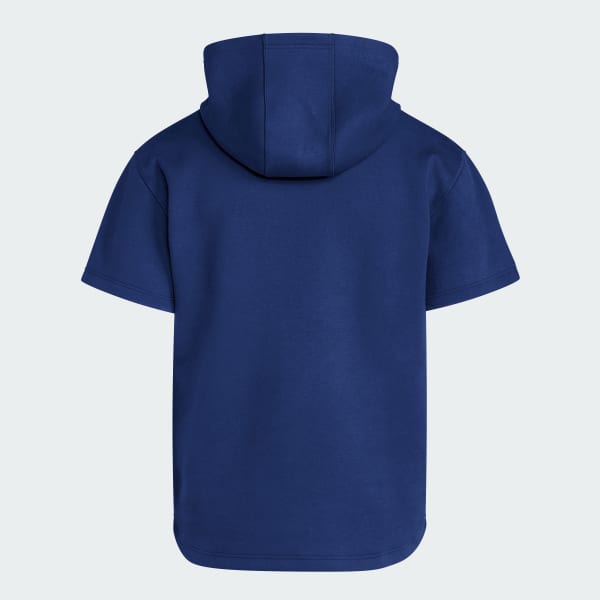 Adidas Unisex Adult Dugout Short Sleeve Baseball Hoodie Navy Blue L