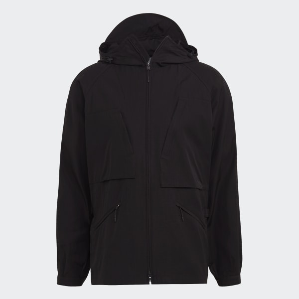 Siyah Y-3 Classic Light Ripstop Kapüşonlu Rüzgarlık EKD24