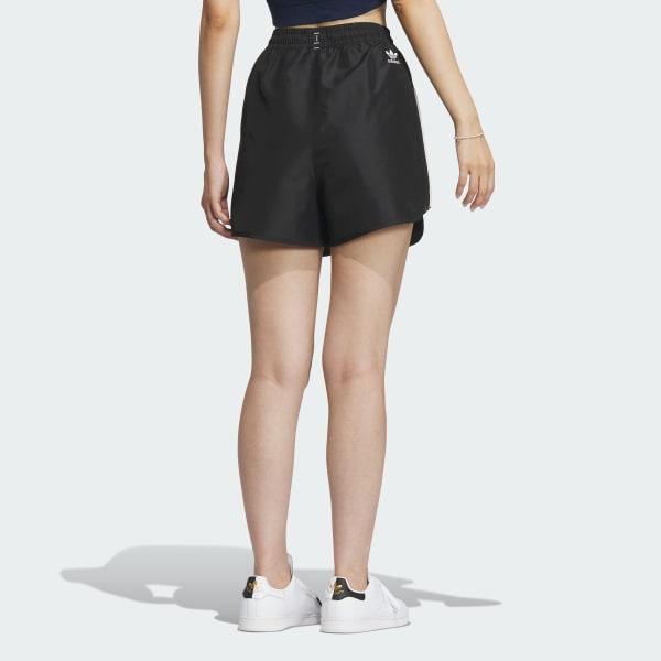 Black Logo Twist Light Woven Shorts