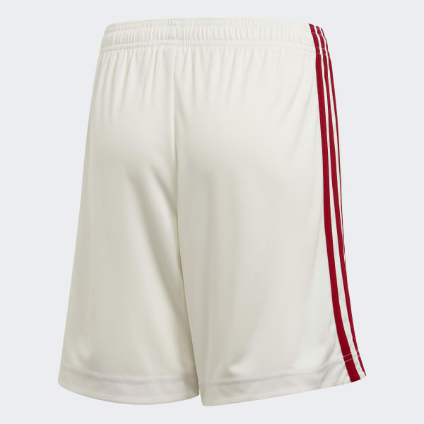 white adidas football shorts