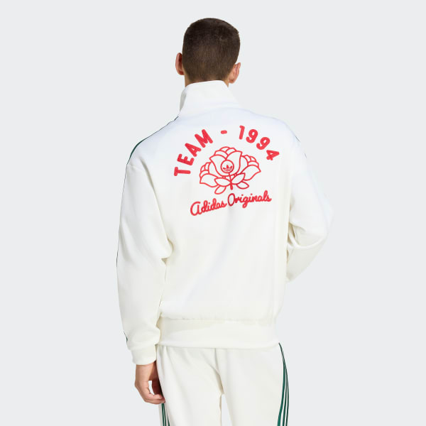 White FIREBIRD ROSES TRACK TOP