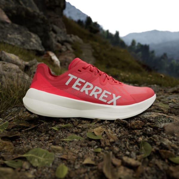 Vermelho Sapatilhas de Trail Running Speed TERREX Agravic