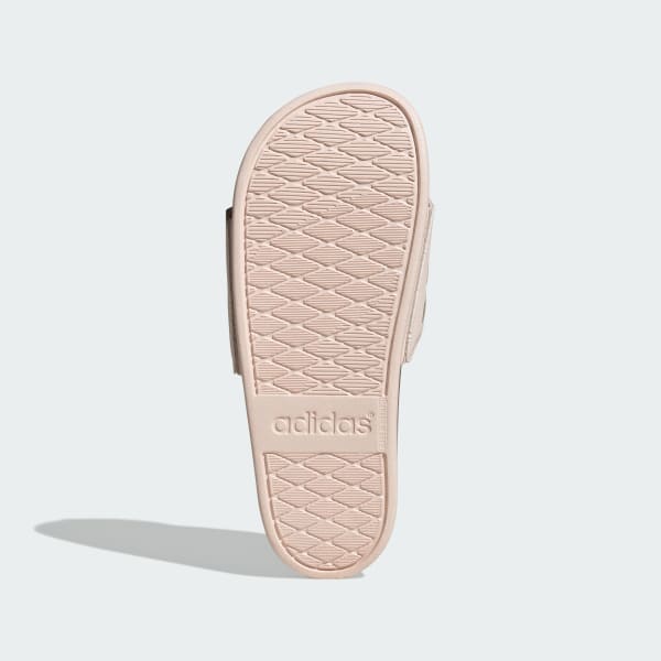 White Adilette Comfort Slides