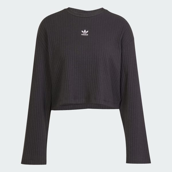 Essentials Wide Rib Long Sleeve Tee