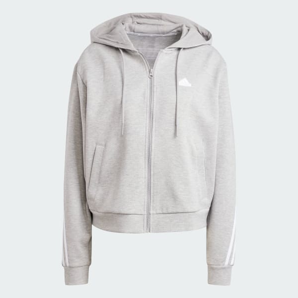 Fleece Adidas Full Zip Hoodie Damen Adidas Originals 3-stripes