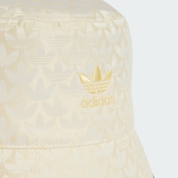 White and gold bucket hat sale