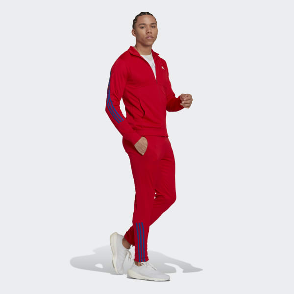 Rot Slim Zipped Trainingsanzug KC613